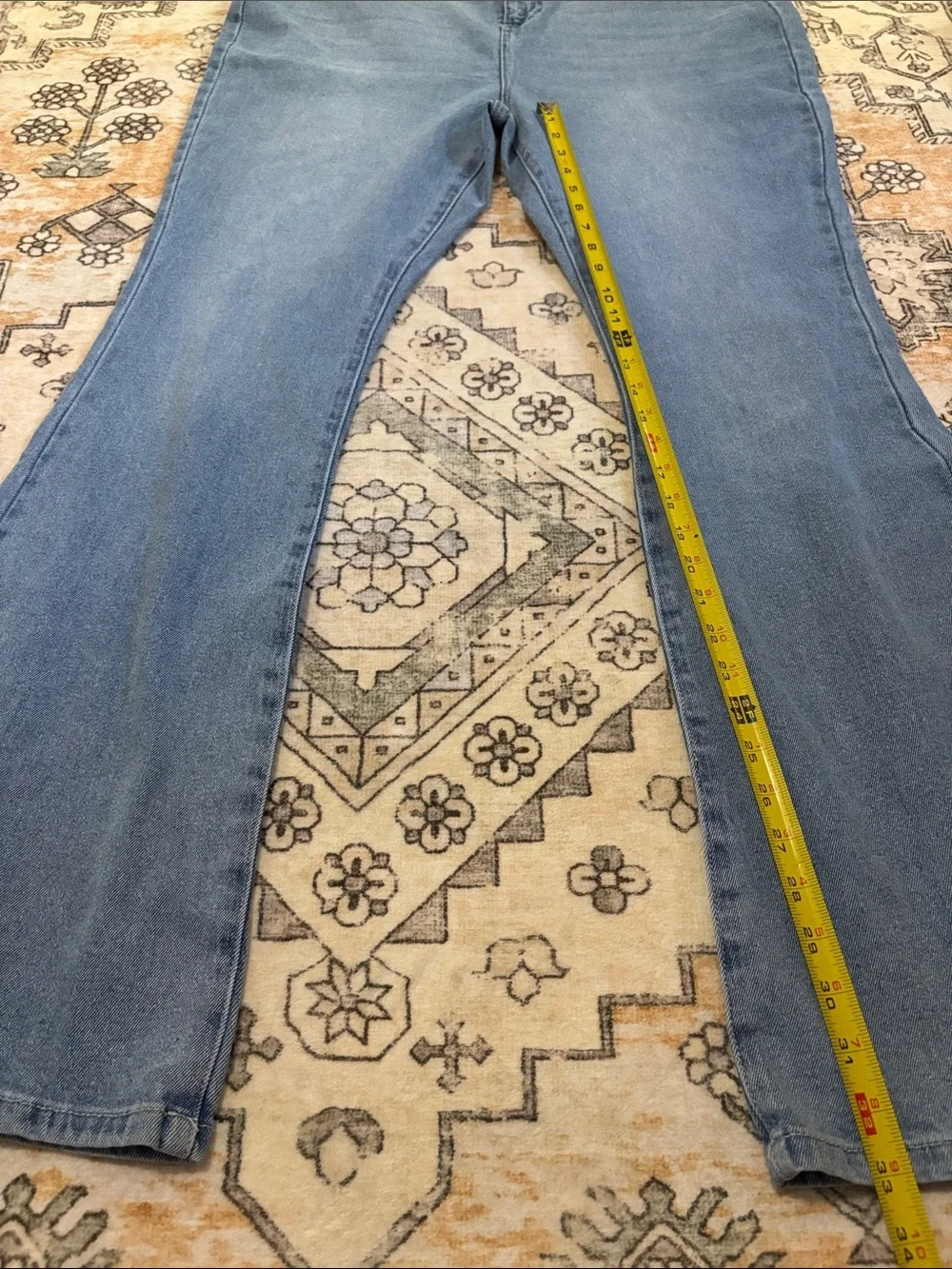 NWT FASHION NOVA 14 Natasha High Rise Flare Jeans in light wash, low stretch